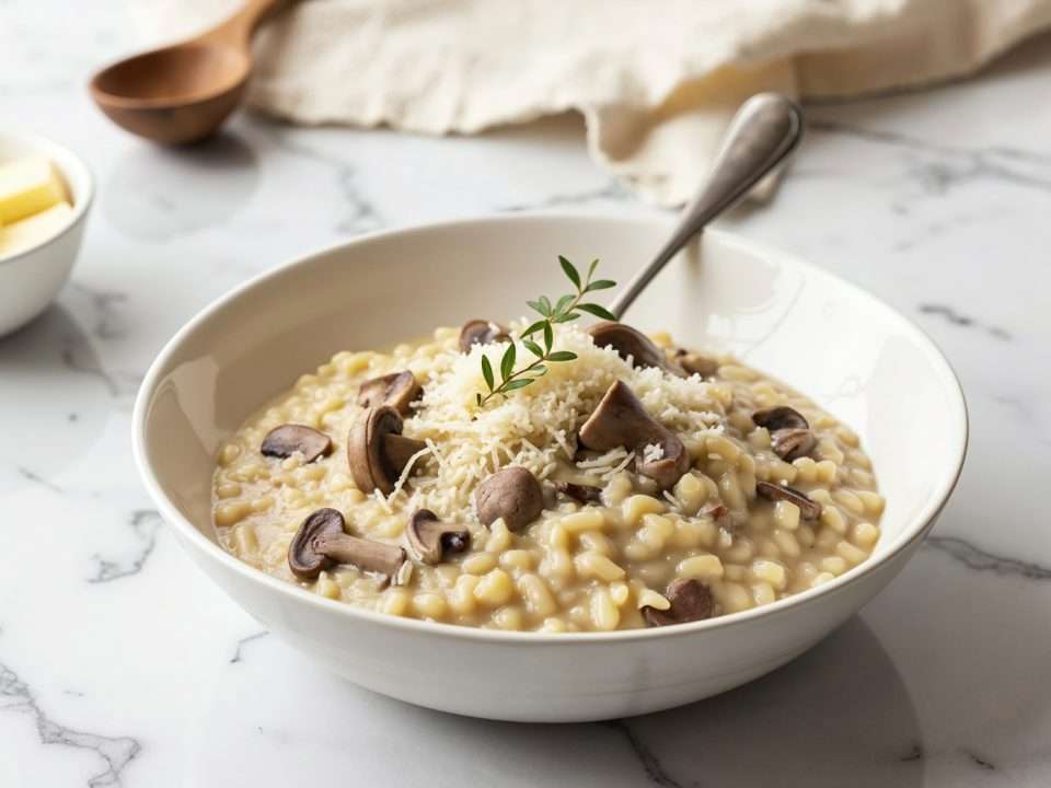 Risotto cremoso de setas